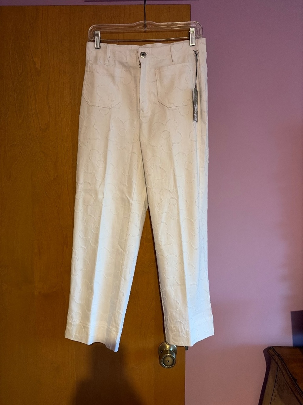 Habitat NET white flower jean size 6